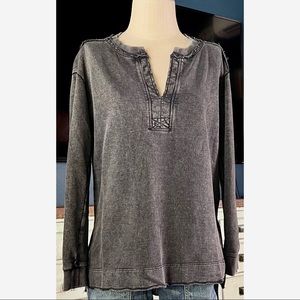 Anthropologie Pilcro Split Hem Tunic Top S